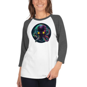 3/4 sleeve raglan shirt