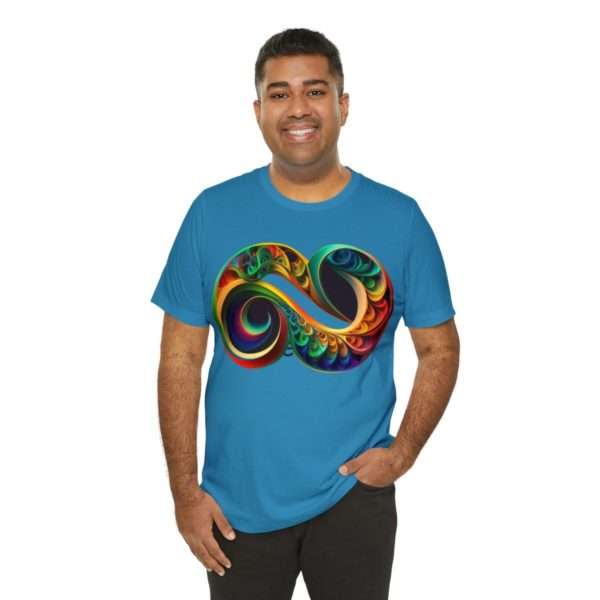 Neurodiversity and Autism Infinity Symbol - Unisex Jersey Short Sleeve Tee - Image 68