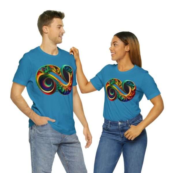 Neurodiversity and Autism Infinity Symbol - Unisex Jersey Short Sleeve Tee - Image 70