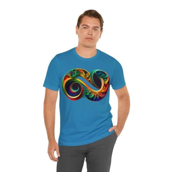 Neurodiversity and Autism Infinity Symbol - Unisex Jersey Short Sleeve Tee - Image 61