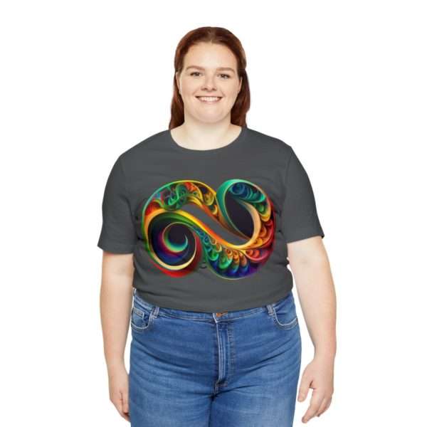 Neurodiversity and Autism Infinity Symbol - Unisex Jersey Short Sleeve Tee - Image 91