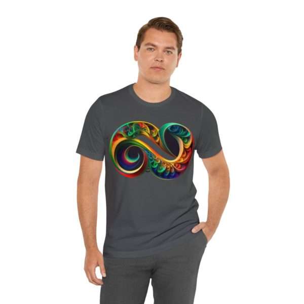 Neurodiversity and Autism Infinity Symbol - Unisex Jersey Short Sleeve Tee - Image 85