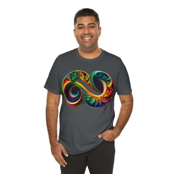 Neurodiversity and Autism Infinity Symbol - Unisex Jersey Short Sleeve Tee - Image 92