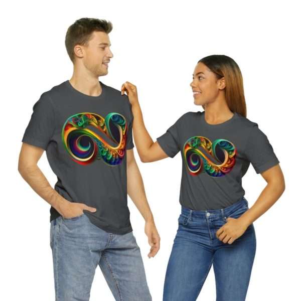 Neurodiversity and Autism Infinity Symbol - Unisex Jersey Short Sleeve Tee - Image 94