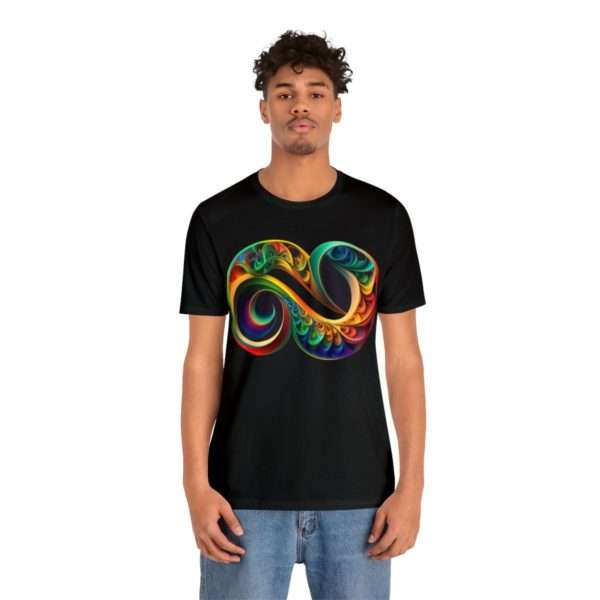 Neurodiversity and Autism Infinity Symbol - Unisex Jersey Short Sleeve Tee - Image 5