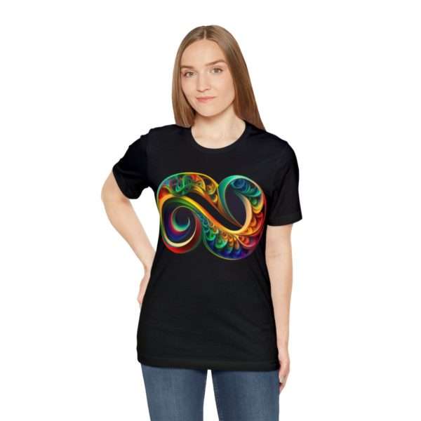 Neurodiversity and Autism Infinity Symbol - Unisex Jersey Short Sleeve Tee - Image 6