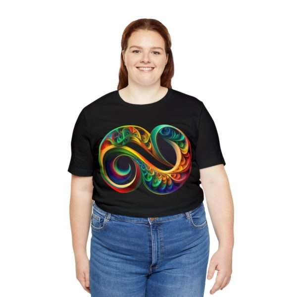 Neurodiversity and Autism Infinity Symbol - Unisex Jersey Short Sleeve Tee - Image 7