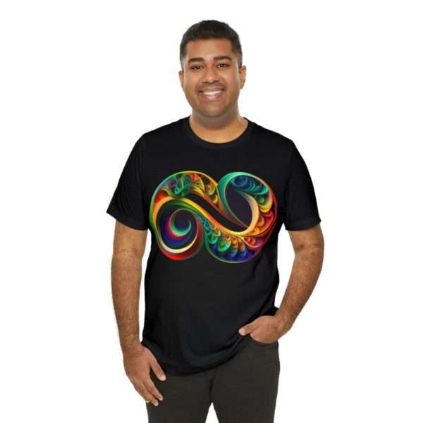 Neurodiversity and Autism Infinity Symbol - Unisex Jersey Short Sleeve Tee - Image 8