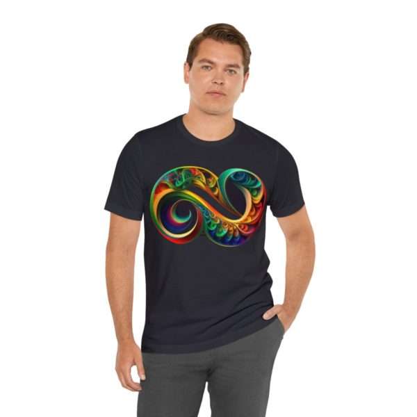 Neurodiversity and Autism Infinity Symbol - Unisex Jersey Short Sleeve Tee - Image 49