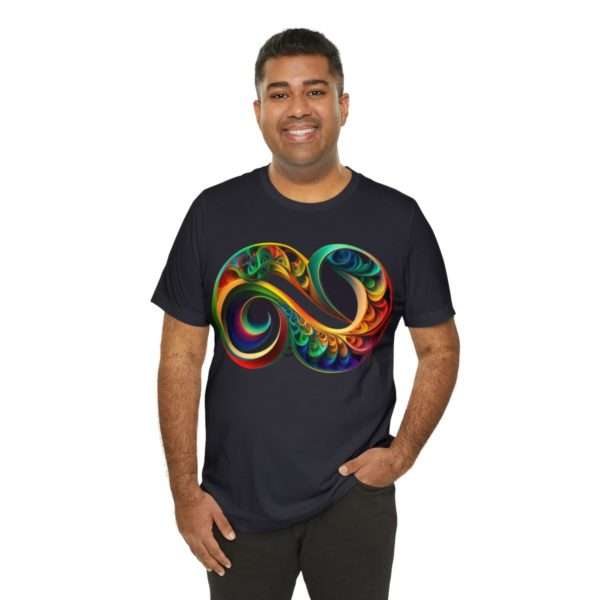 Neurodiversity and Autism Infinity Symbol - Unisex Jersey Short Sleeve Tee - Image 56