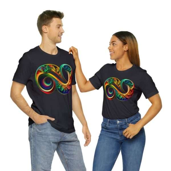 Neurodiversity and Autism Infinity Symbol - Unisex Jersey Short Sleeve Tee - Image 58