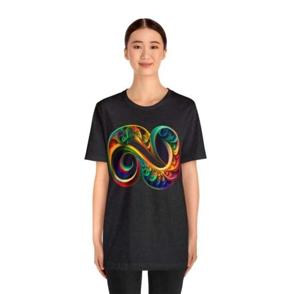 Neurodiversity and Autism Infinity Symbol - Unisex Jersey Short Sleeve Tee - Image 100