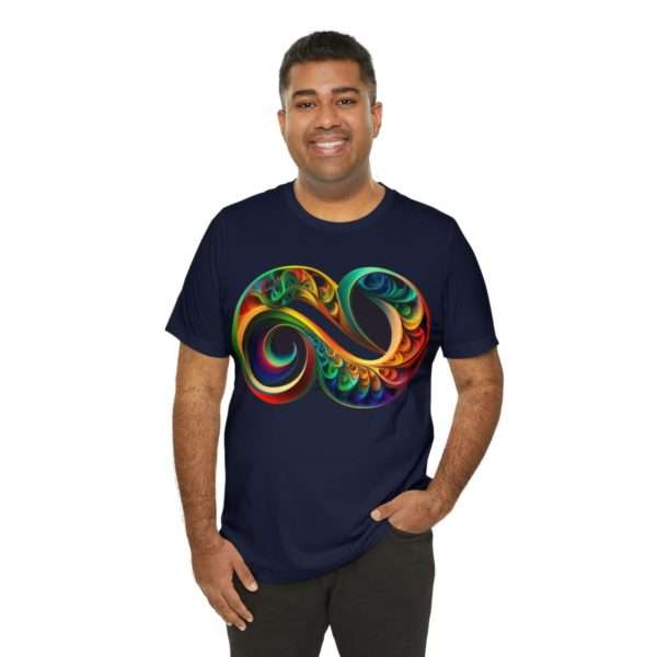 Neurodiversity and Autism Infinity Symbol - Unisex Jersey Short Sleeve Tee - Image 128