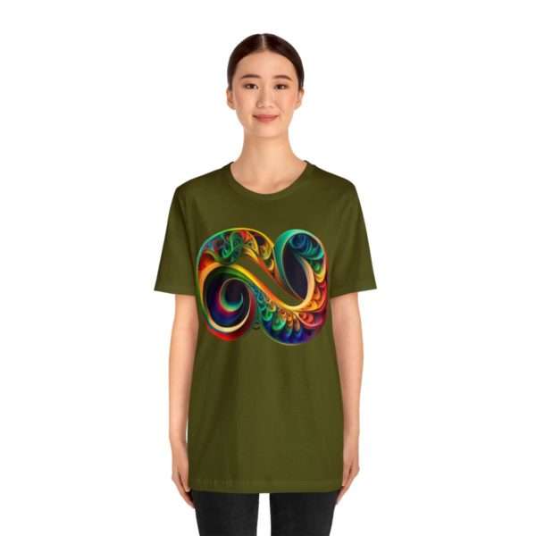 Neurodiversity and Autism Infinity Symbol - Unisex Jersey Short Sleeve Tee - Image 40