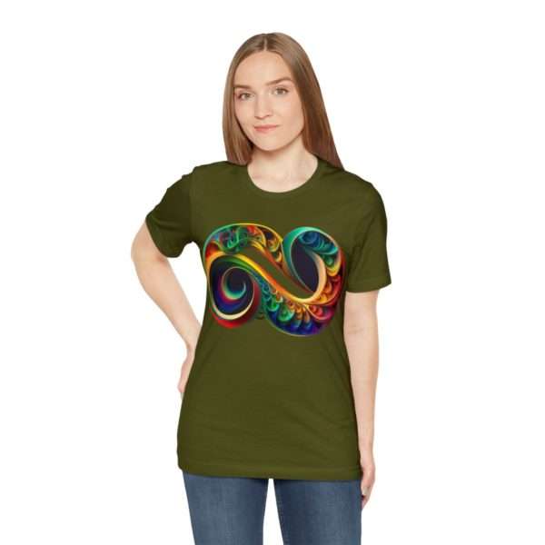 Neurodiversity and Autism Infinity Symbol - Unisex Jersey Short Sleeve Tee - Image 42