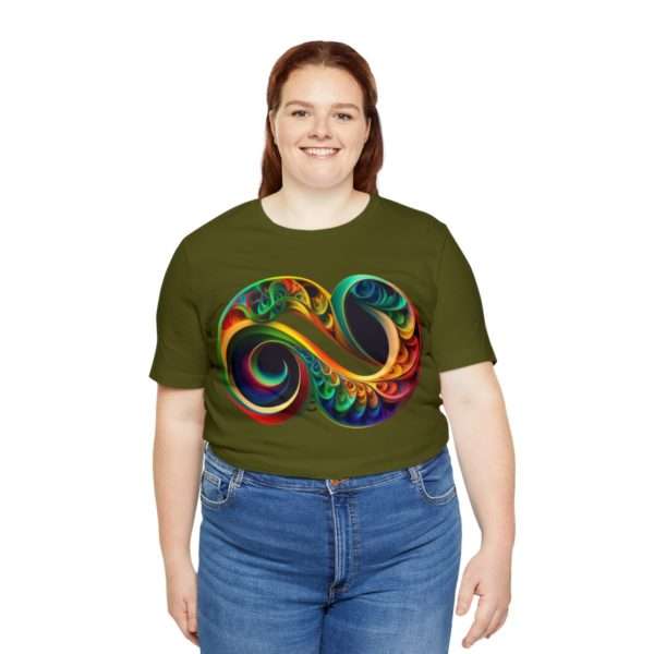 Neurodiversity and Autism Infinity Symbol - Unisex Jersey Short Sleeve Tee - Image 43