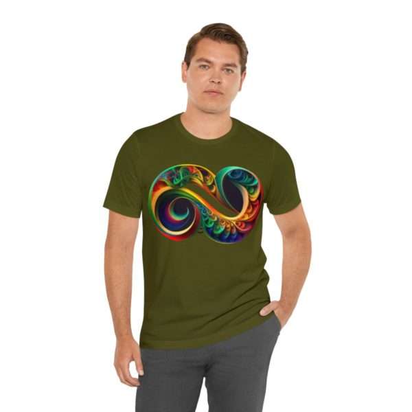 Neurodiversity and Autism Infinity Symbol - Unisex Jersey Short Sleeve Tee - Image 37