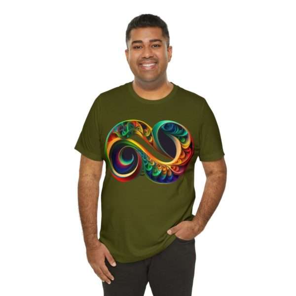 Neurodiversity and Autism Infinity Symbol - Unisex Jersey Short Sleeve Tee - Image 44