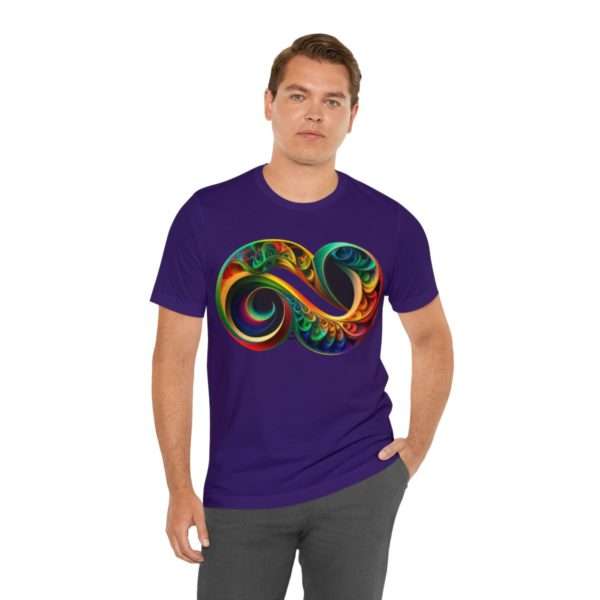 Neurodiversity and Autism Infinity Symbol - Unisex Jersey Short Sleeve Tee - Image 133