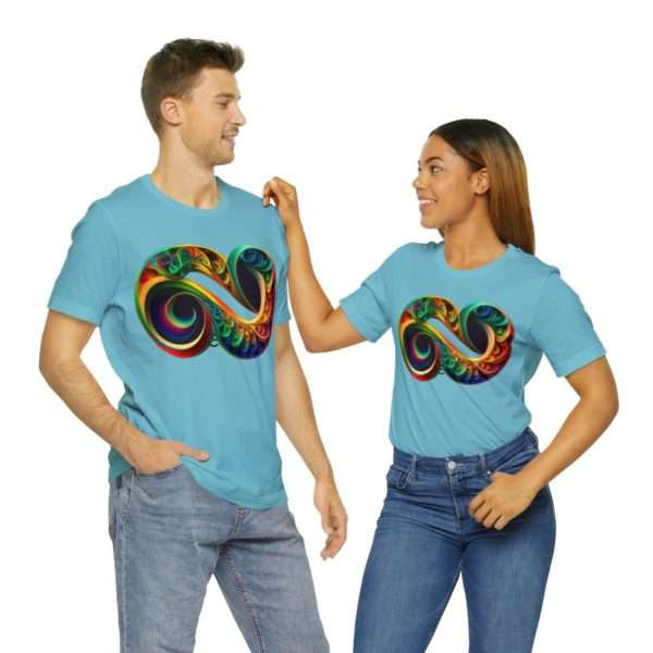 Neurodiversity and Autism Infinity Symbol - Unisex Jersey Short Sleeve Tee - Image 82