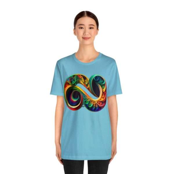 Neurodiversity and Autism Infinity Symbol - Unisex Jersey Short Sleeve Tee - Image 76