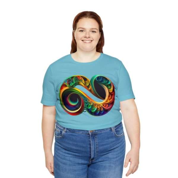 Neurodiversity and Autism Infinity Symbol - Unisex Jersey Short Sleeve Tee - Image 79