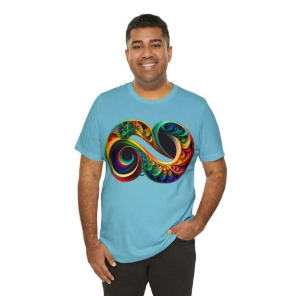 Neurodiversity and Autism Infinity Symbol - Unisex Jersey Short Sleeve Tee - Image 80