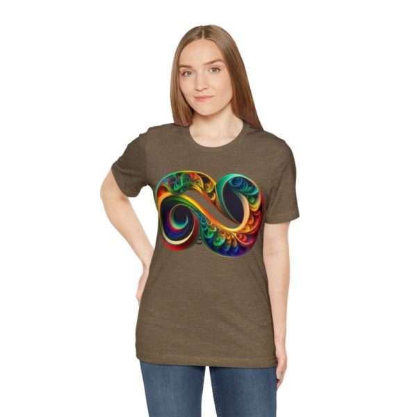 Neurodiversity and Autism Infinity Symbol - Unisex Jersey Short Sleeve Tee - Image 30