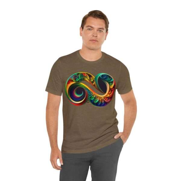 Neurodiversity and Autism Infinity Symbol - Unisex Jersey Short Sleeve Tee - Image 25