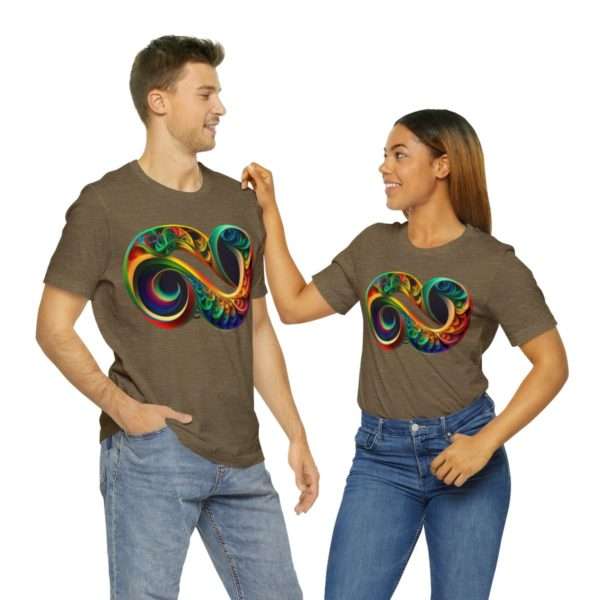 Neurodiversity and Autism Infinity Symbol - Unisex Jersey Short Sleeve Tee - Image 34