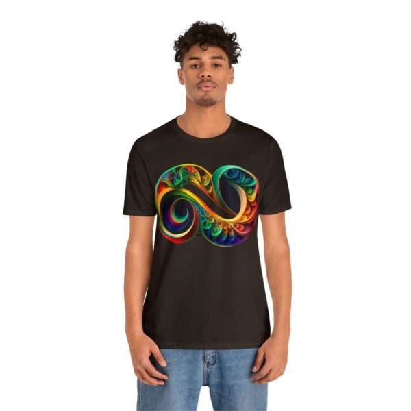 Neurodiversity and Autism Infinity Symbol - Unisex Jersey Short Sleeve Tee - Image 17